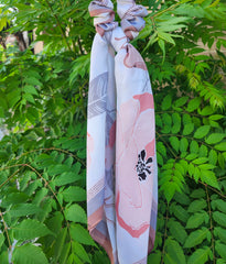 Printed Scrunchie Scarf