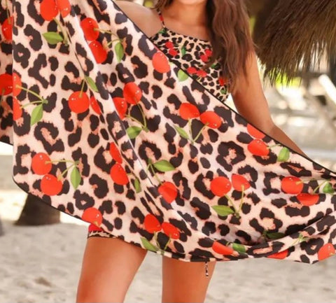 Cherries Gone Wild Beach Towel