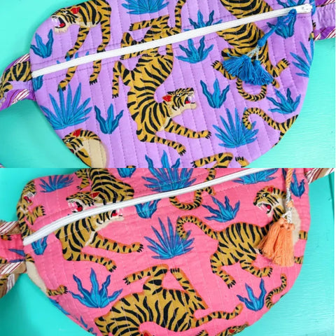 Tiger Quilted Crossbody/Fanny Pack
