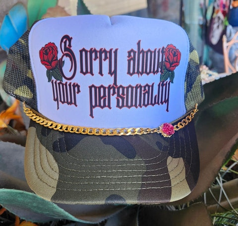 Trucker Hat With Chain