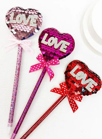 Sparkly Valentine's Theme Love Design Pen