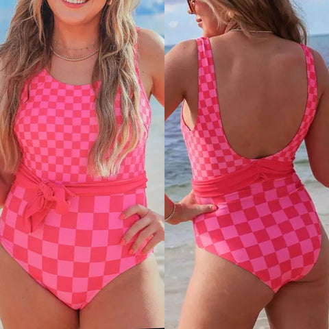 Checkered Swimsuit