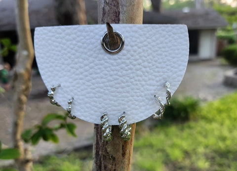 Silver Hoop Earring Set