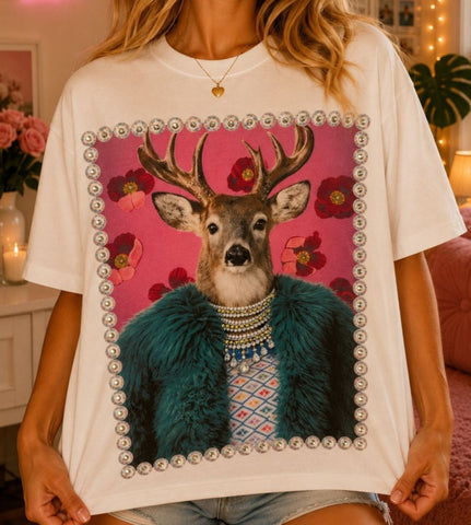 Deer In Fur Coat Tee