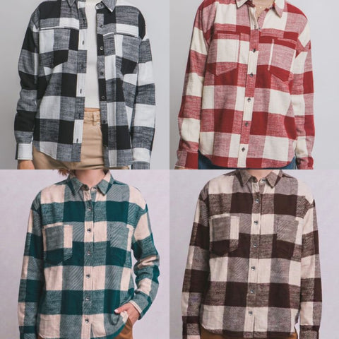 Button-Down Long Sleeve Flannel