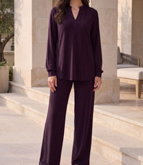 2 Piece Flowy Pant/3/4 Sleeve Top Set