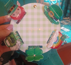 St. Patrick's Day Hair Claw Clips