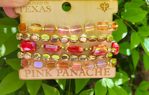 Pink Panache Stretchy Bracelets