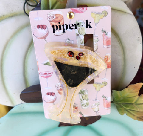 Espresso Martini Hair Clip