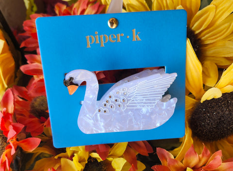 Swan Hair Clip