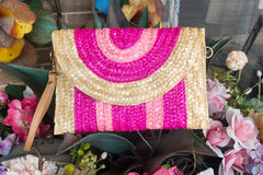 Straw Clutch/Purse