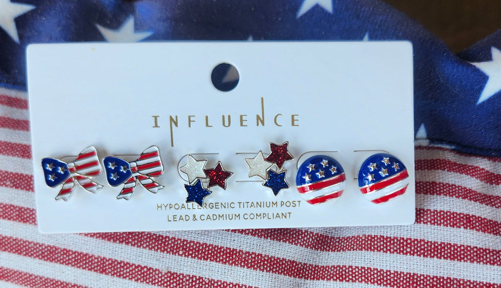 Patriotic Earring Set