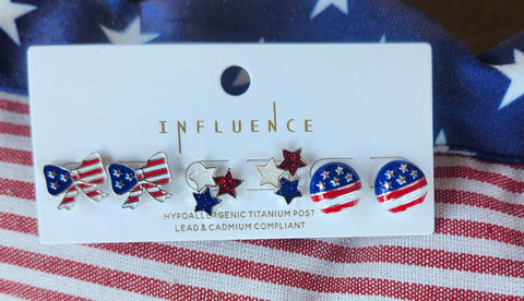 Patriotic Earring Set