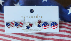 Patriotic Earring Set