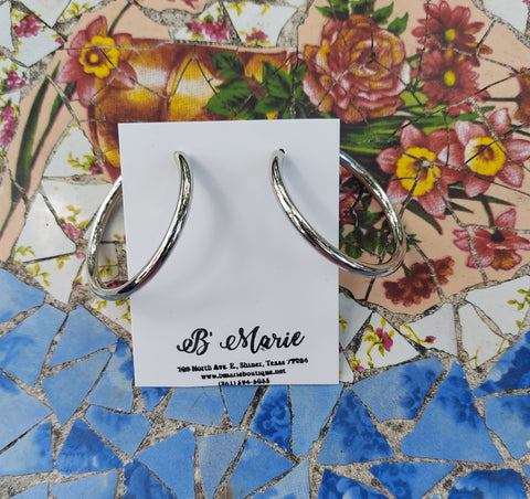 Silver Hoop Earrings