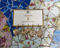 Gold Shell Charms