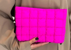 Quilted Puffy Cosmetic Makeup Pouch