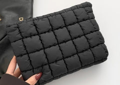 Quilted Puffy Cosmetic Makeup Pouch