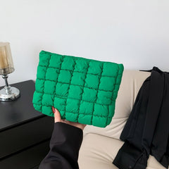 Quilted Puffy Cosmetic Makeup Pouch