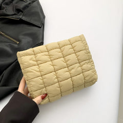 Quilted Puffy Cosmetic Makeup Pouch