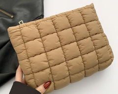 Quilted Puffy Cosmetic Makeup Pouch