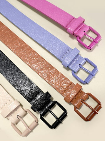 Colorful Faux Leather Belts