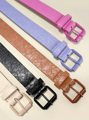 Colorful Faux Leather Belts