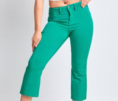 Hyperstretch Cropped Kick Flare Pants