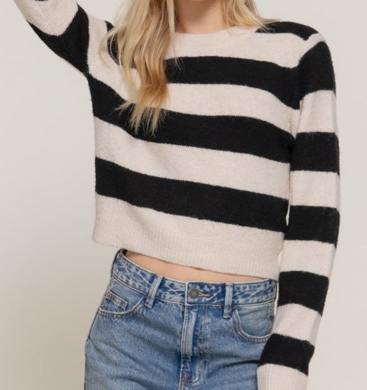 Long Sleeve Stripe Sweater
