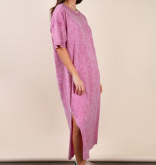 Mineral Washed Midi Dress