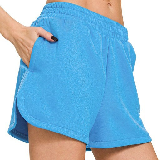 Solid Elastic Shorts