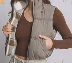 Full-Zip Reversable Puffer Vest