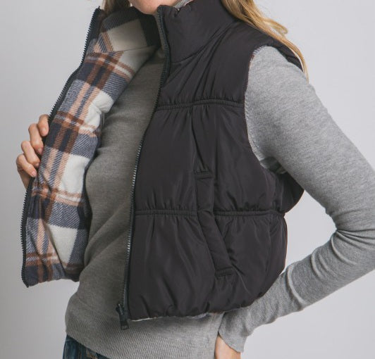 Full-Zip Reversable Puffer Vest