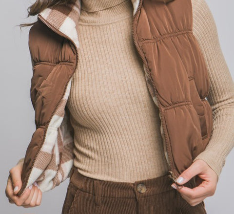 Full-Zip Reversable Puffer Vest