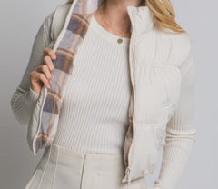 Full-Zip Reversable Puffer Vest