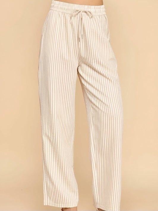 Stripe Straight Leg Pants