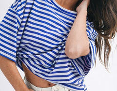 Oversized Stripe Boyfriend Tee