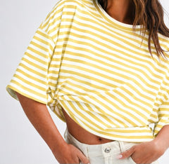 Oversized Stripe Boyfriend Tee