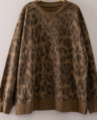 Printed Crew Neck Sweatshirt