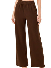 Textured Straight Pants