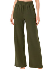 Textured Straight Pants