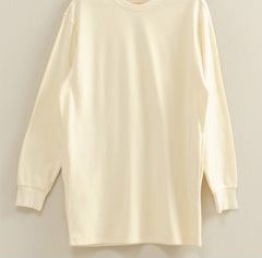 Mineral Washed Oversized Mini Sweatshirt Dress