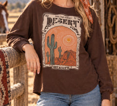 Desert Dreamer Graphic Hacci Sweatshirt