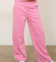 High-Waist Drawstring Pants