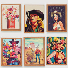 Retro Western Art Prints