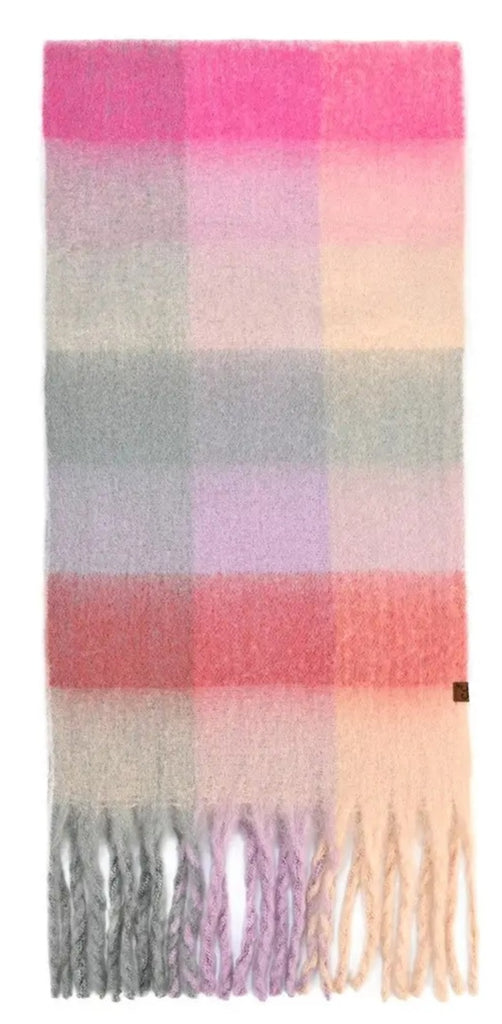 Multi Colored Checkered C.C Scarf