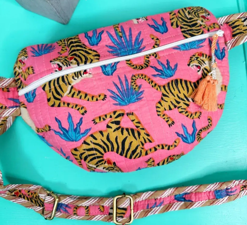 Tiger Quilted Crossbody/Fanny Pack