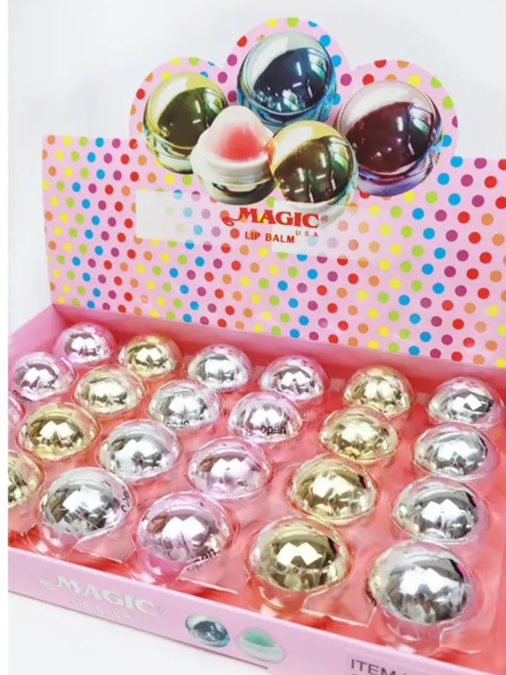 Metallic Lip Balm Balls