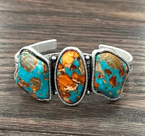 Gemstone Cuff Bracelet