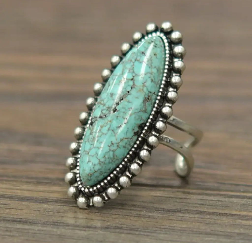 Turquoise Adjustable Ring